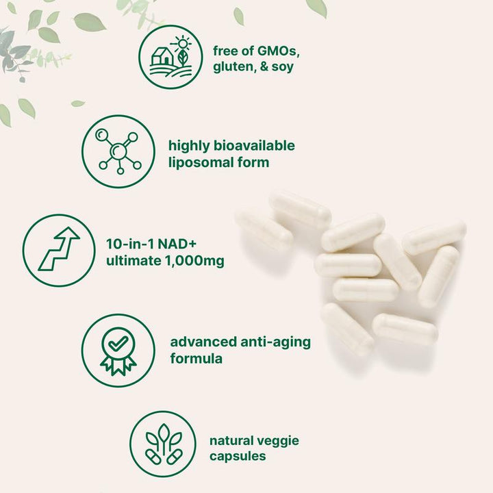Liposomal NAD+ Capsules